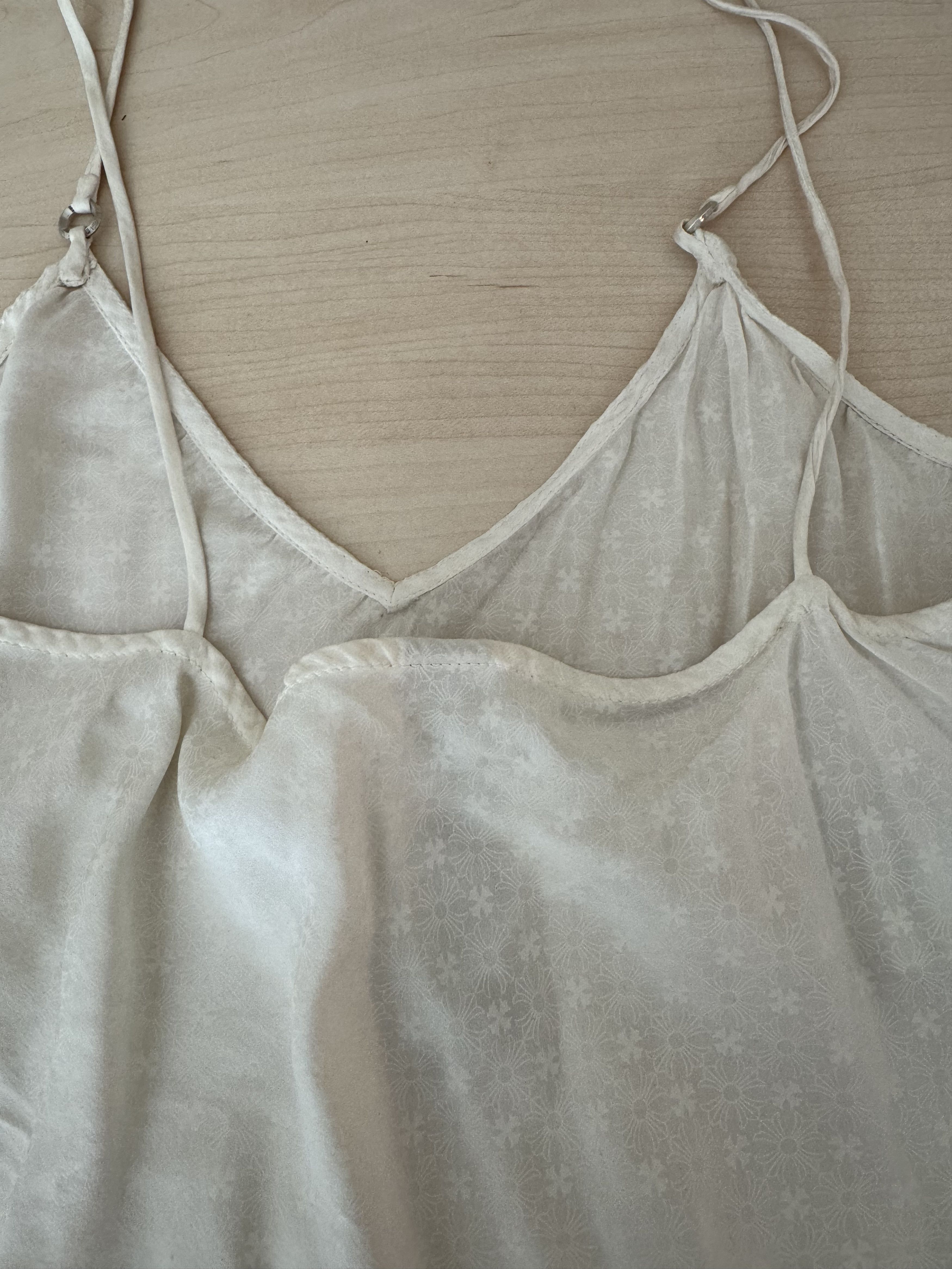 Chrome Hearts Darlin CH Plus Print Silk Tank Top - White