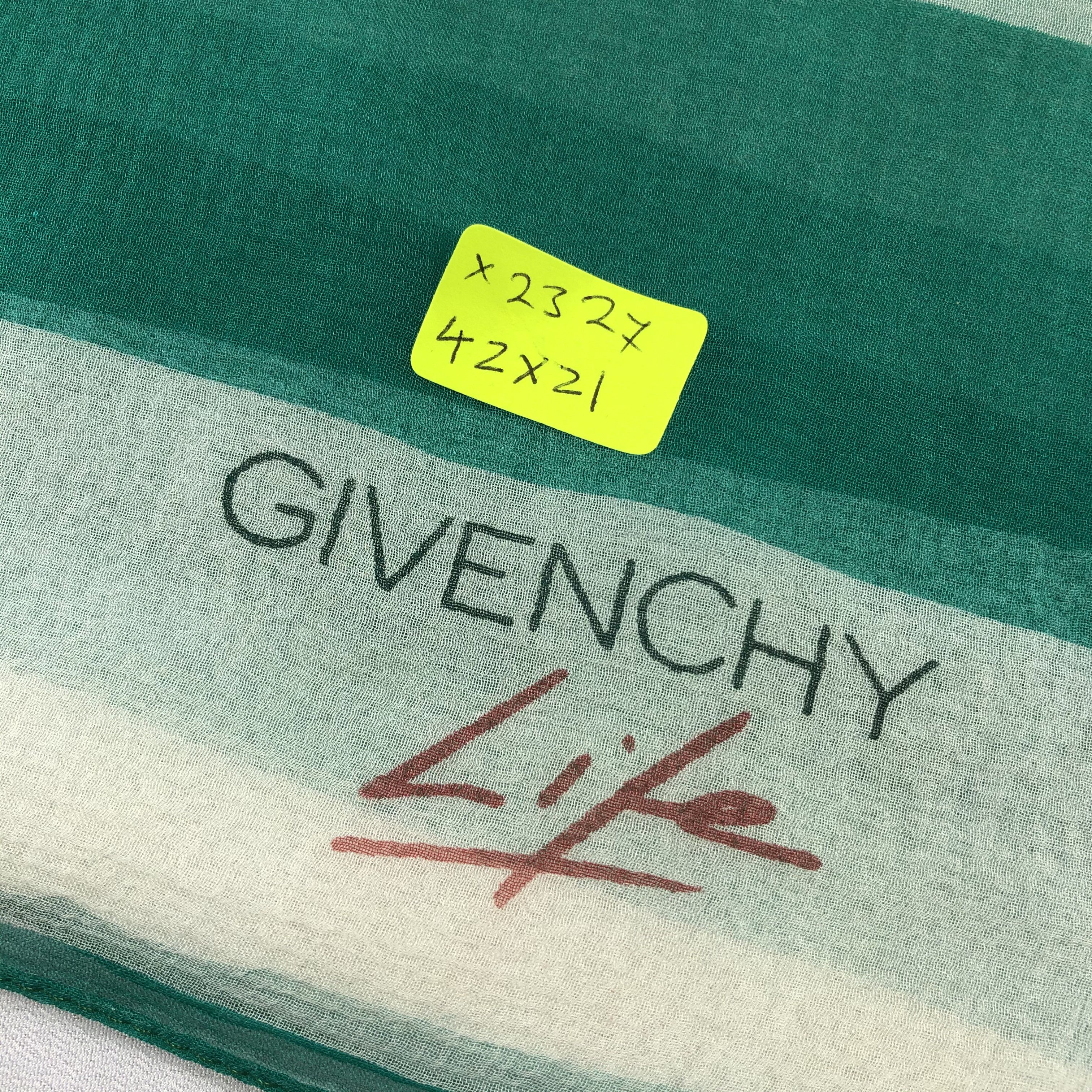 Vintage Vintage Givenchy Silk Scarf Size ONE SIZE - 10 Thumbnail