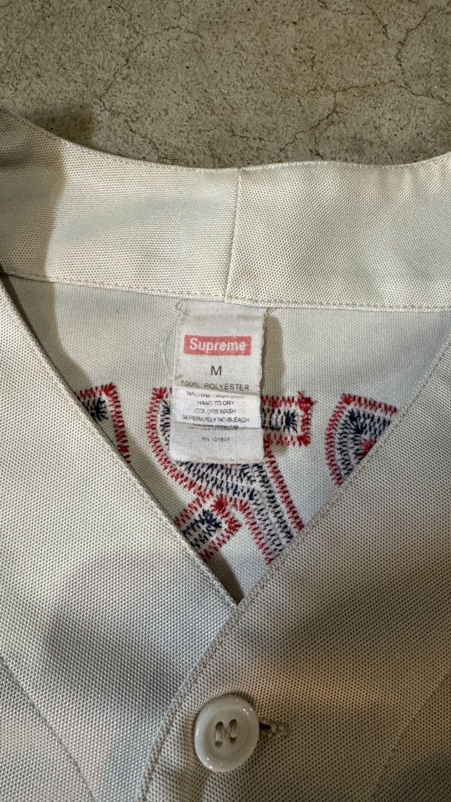 Supreme Supreme SS19 Red Rum Baseball Jersey Size US M / EU 48-50 / 2 - 2 Thumbnail
