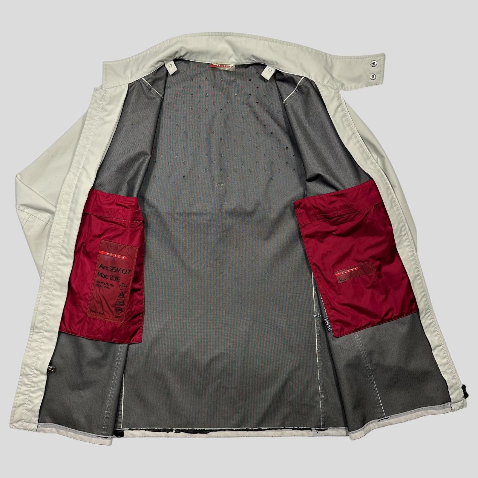 Prada Prada Sport AW00 Goretex Perforated Ventilated Trench Coat M Size US M / EU 48-50 / 2 - 5 Thumbnail