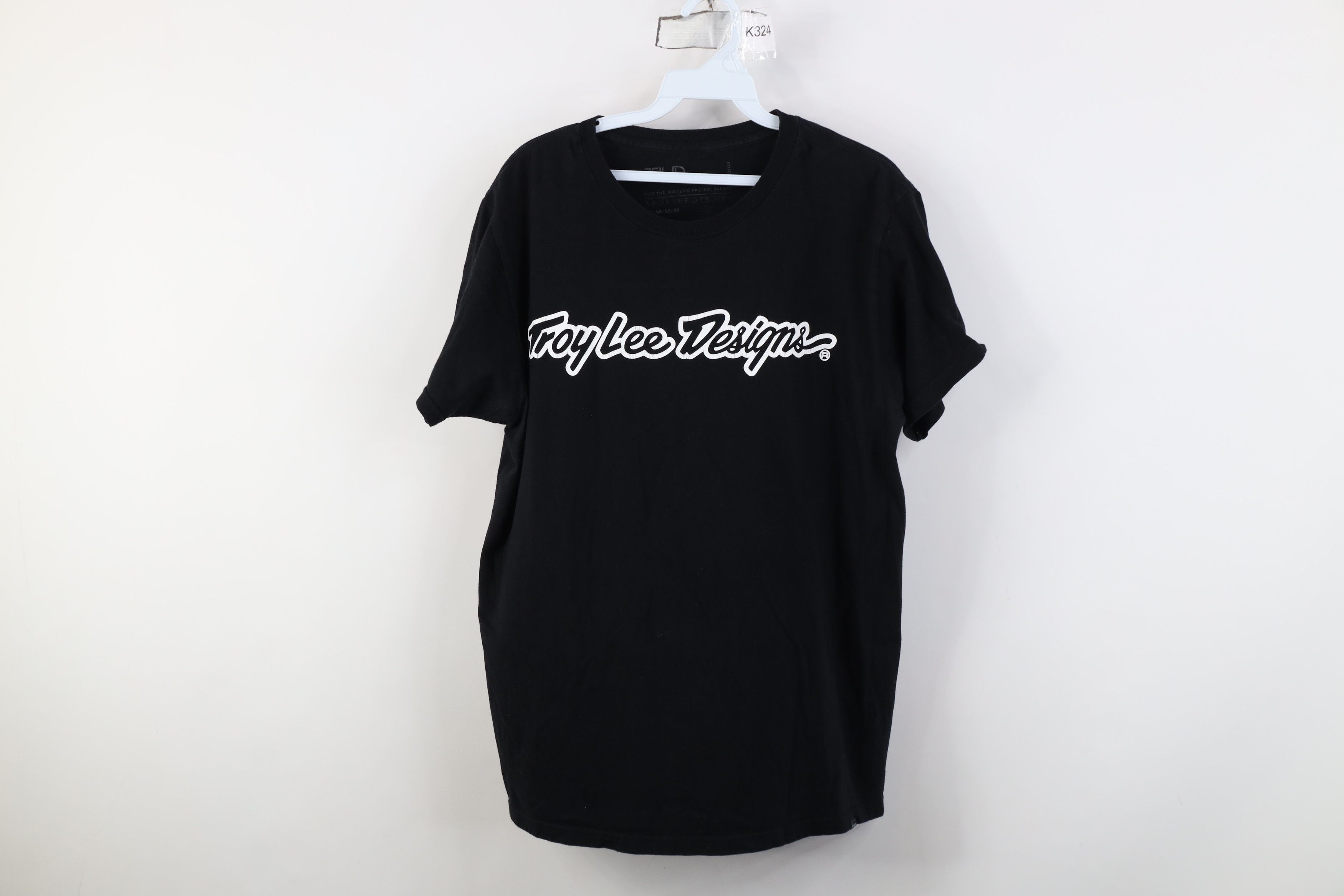 Vintage Troy Lee Designs Spell Out Racing T-Shirt Black Cotton Size US M / EU 48-50 / 2 - 1 Thumbnail