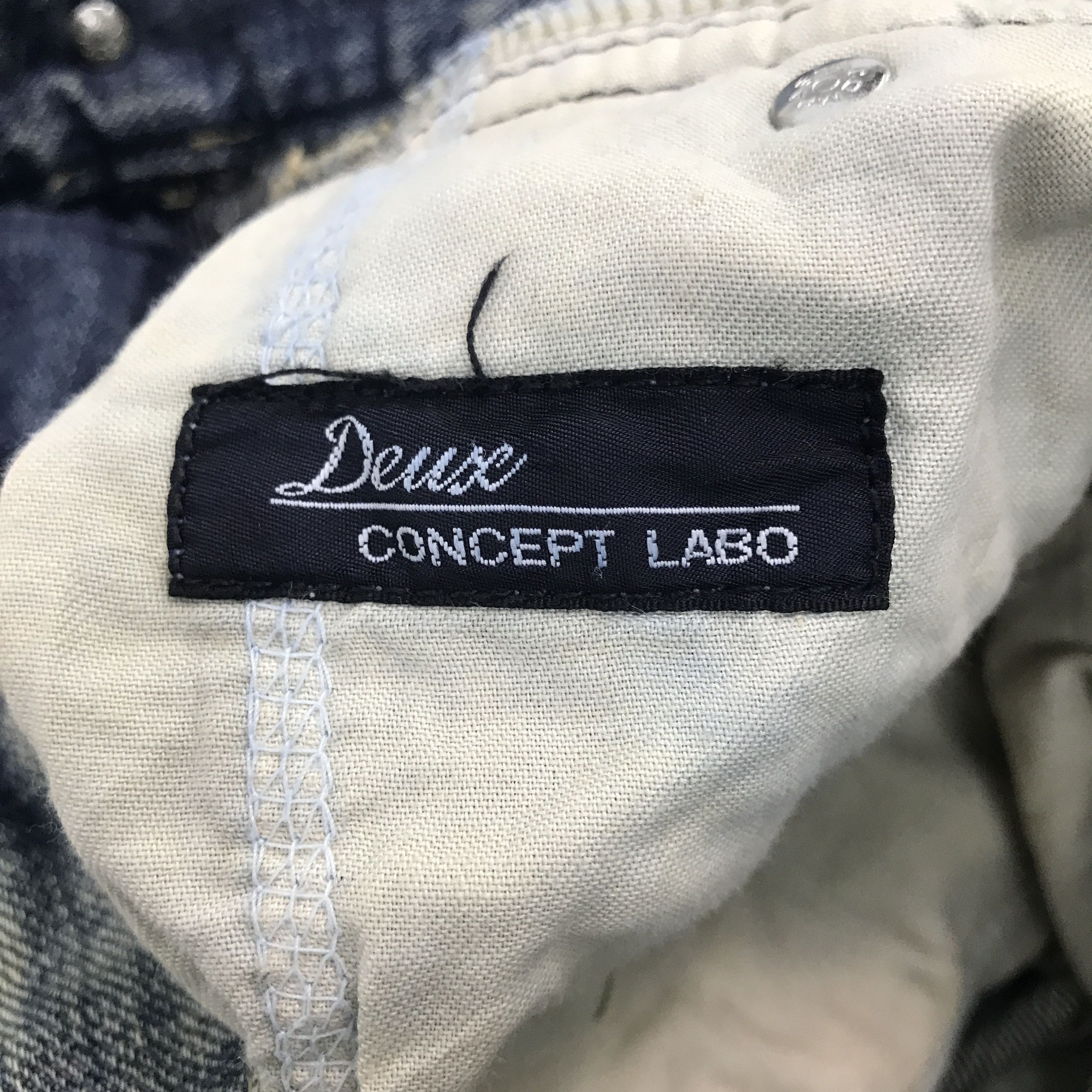 Japanese Brand × Vintage Vintage Duese Concept Labo Denim jeans pants Size US 32 / EU 48 - 13 Thumbnail