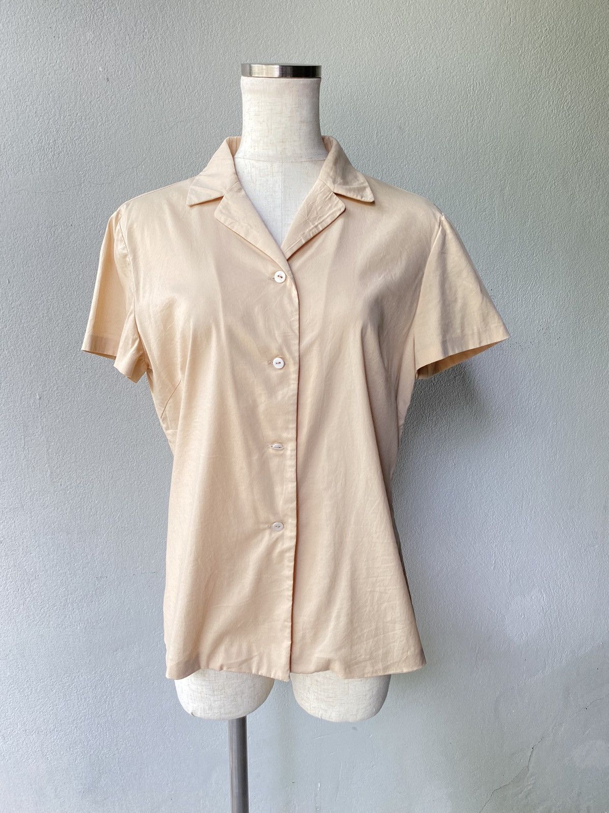 Jil Sander JILSANDER beige blouse shirt Size M / US 6-8 / IT 42-44 - 1 Thumbnail