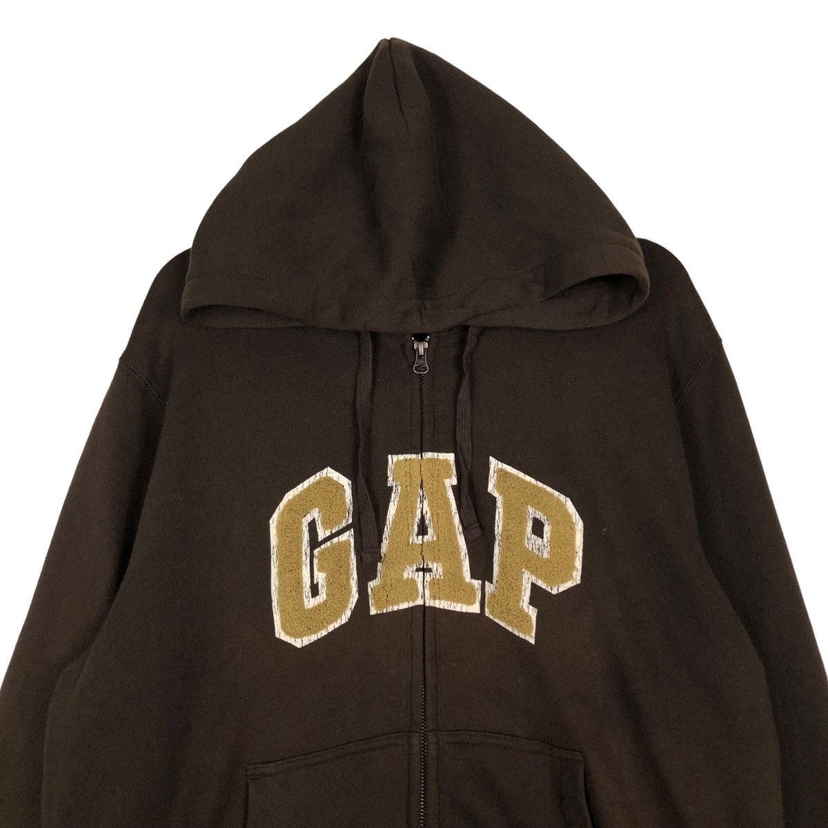 Japanese Brand 🔥VINTAGE ZIPPER JACKET GAP BIG LOGO SPELL OUT HOODIE Size US XL / EU 56 / 4 - 5 Thumbnail