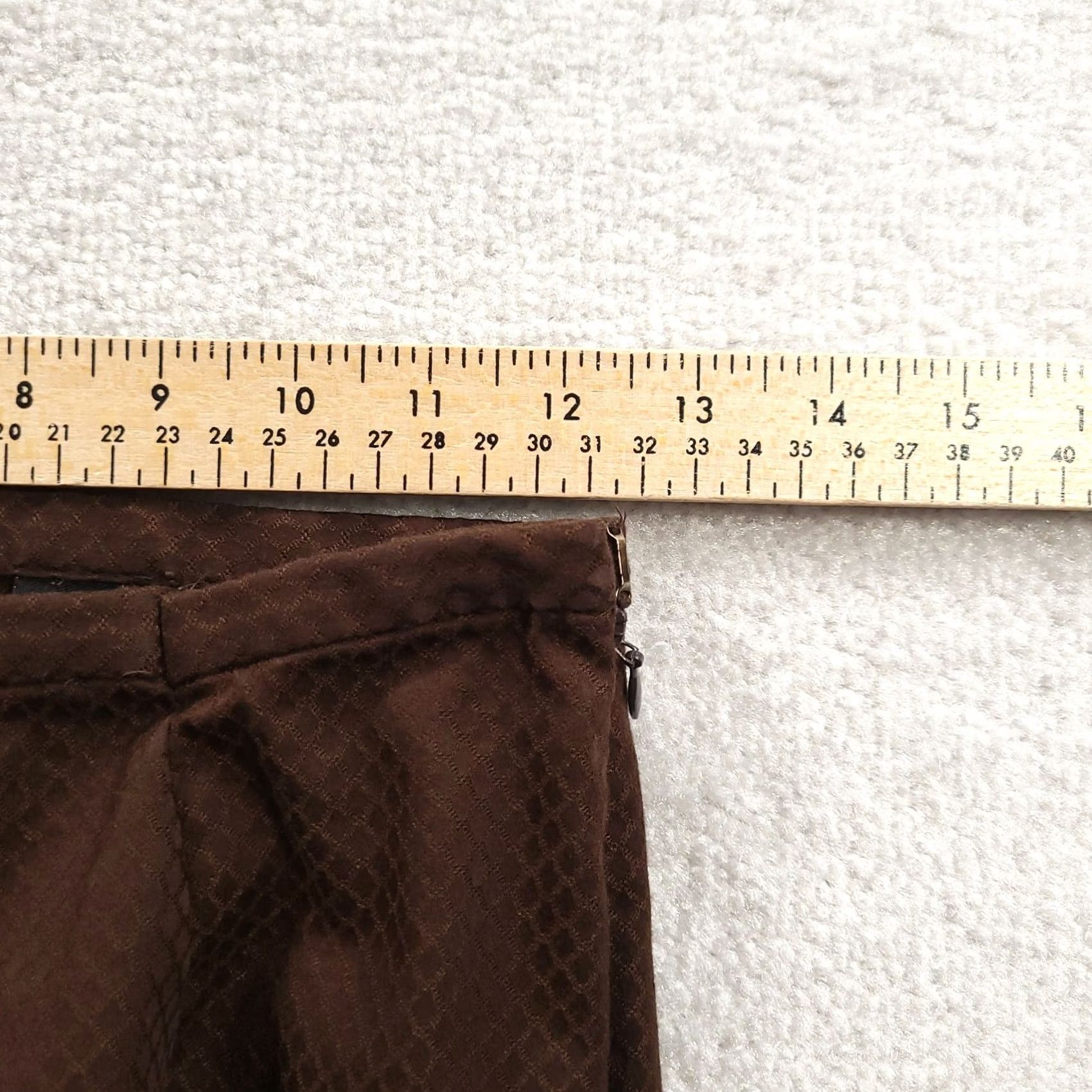 Vintage Valerie Stevens Dress Pants Women 6P Brown Straight Flat Front Casual Vintage: No? Size 28" / US 6 / IT 42 - 4 Thumbnail
