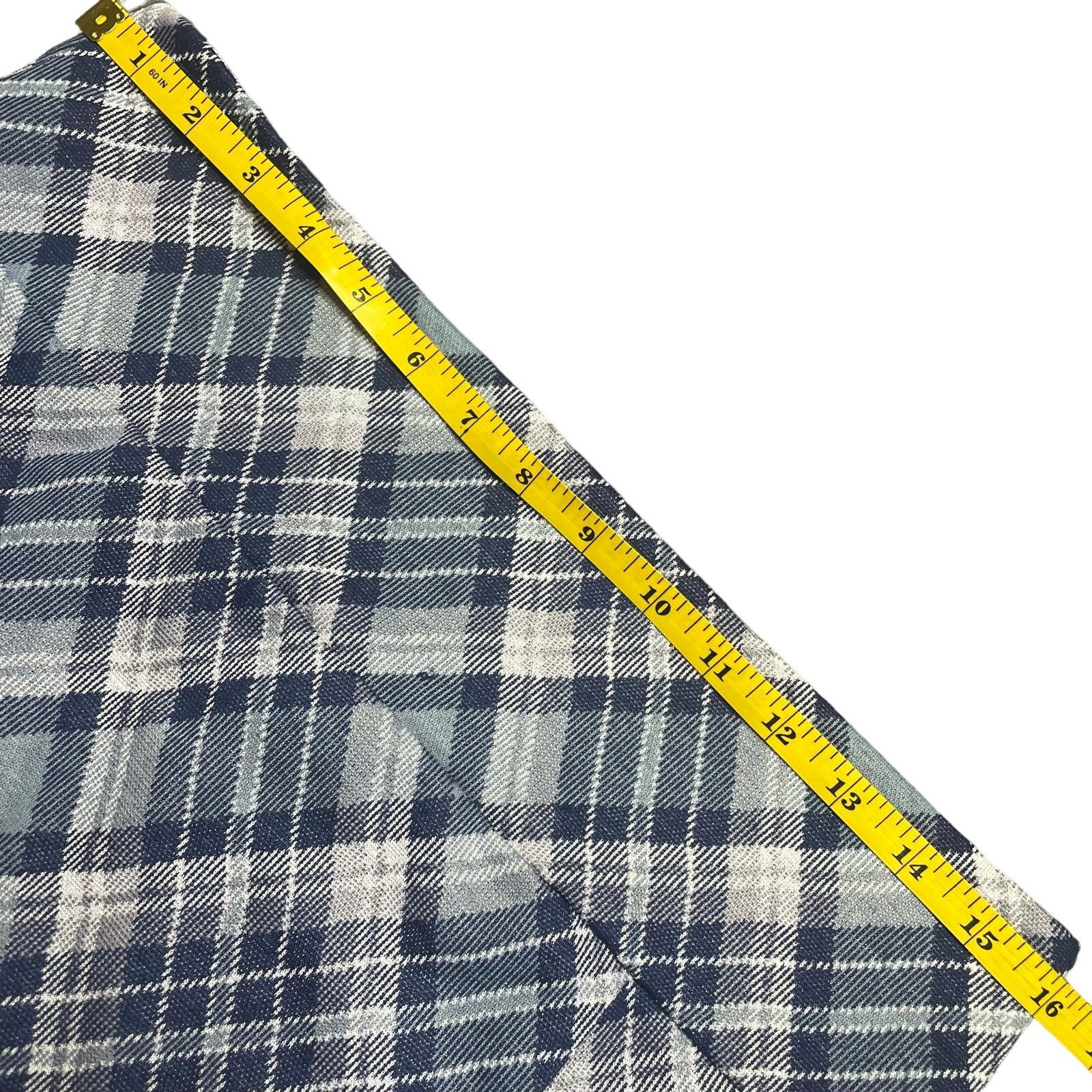 Other NWT Plaid Mini Skirt with Slit Size 36" / US 14 / IT 50 - 5 Thumbnail