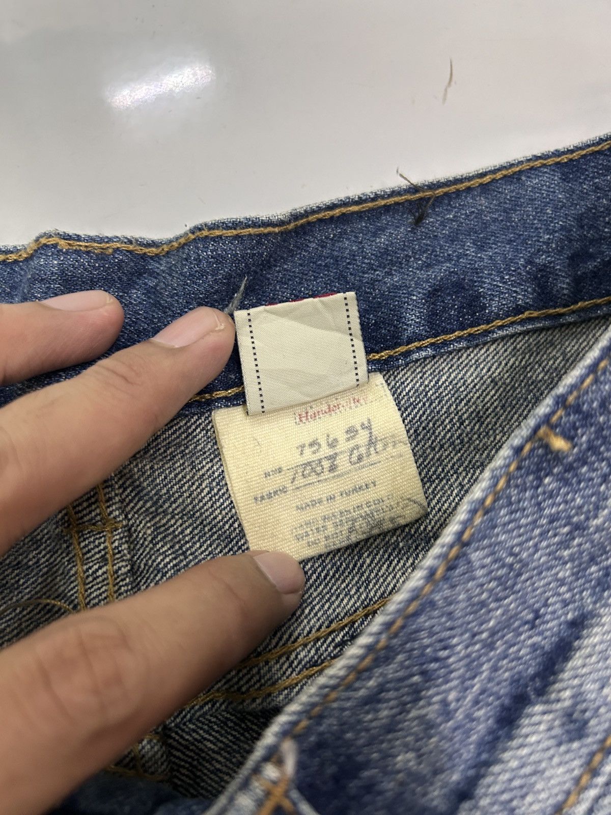 Abercrombie & Fitch × Vintage 💥 Vintage Abercrombie & Fitch Denim Distressed Punk Ripped Size US 34 / EU 50 - 16 Thumbnail