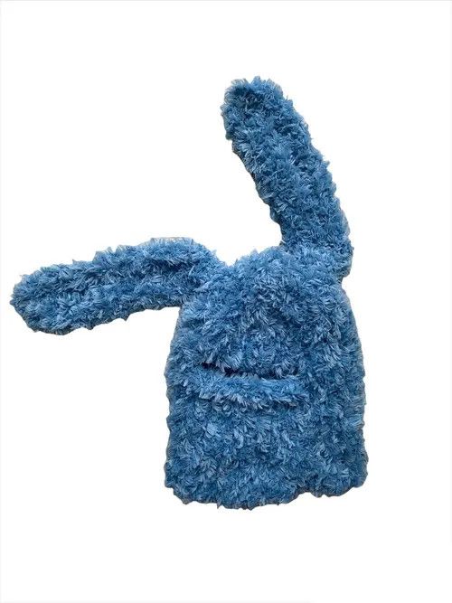 VIBE Handmade Knitted Balaclava Ski Mask Bunny Rabbit Style Size ONE SIZE - 2 Thumbnail