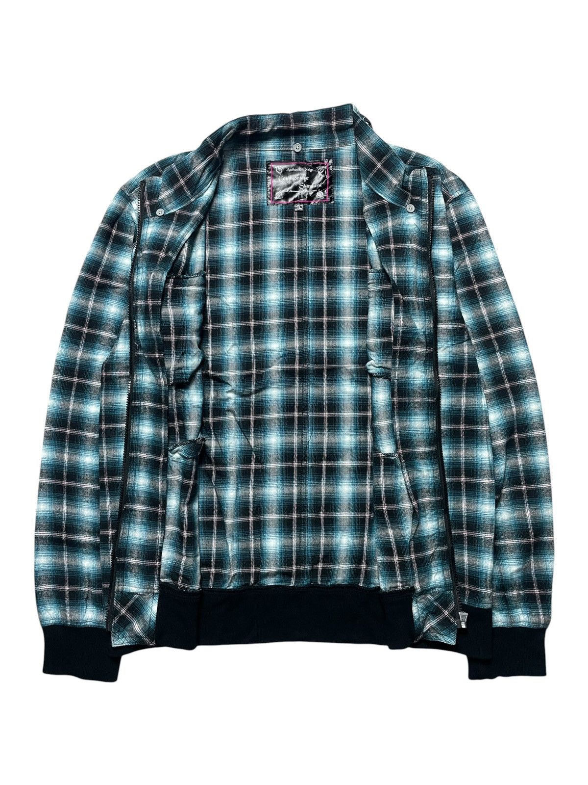 Japanese Brand 2000’s Commontage Standart - Plaid Bikers Style Jacket Size US L / EU 52-54 / 3 - 5 Thumbnail
