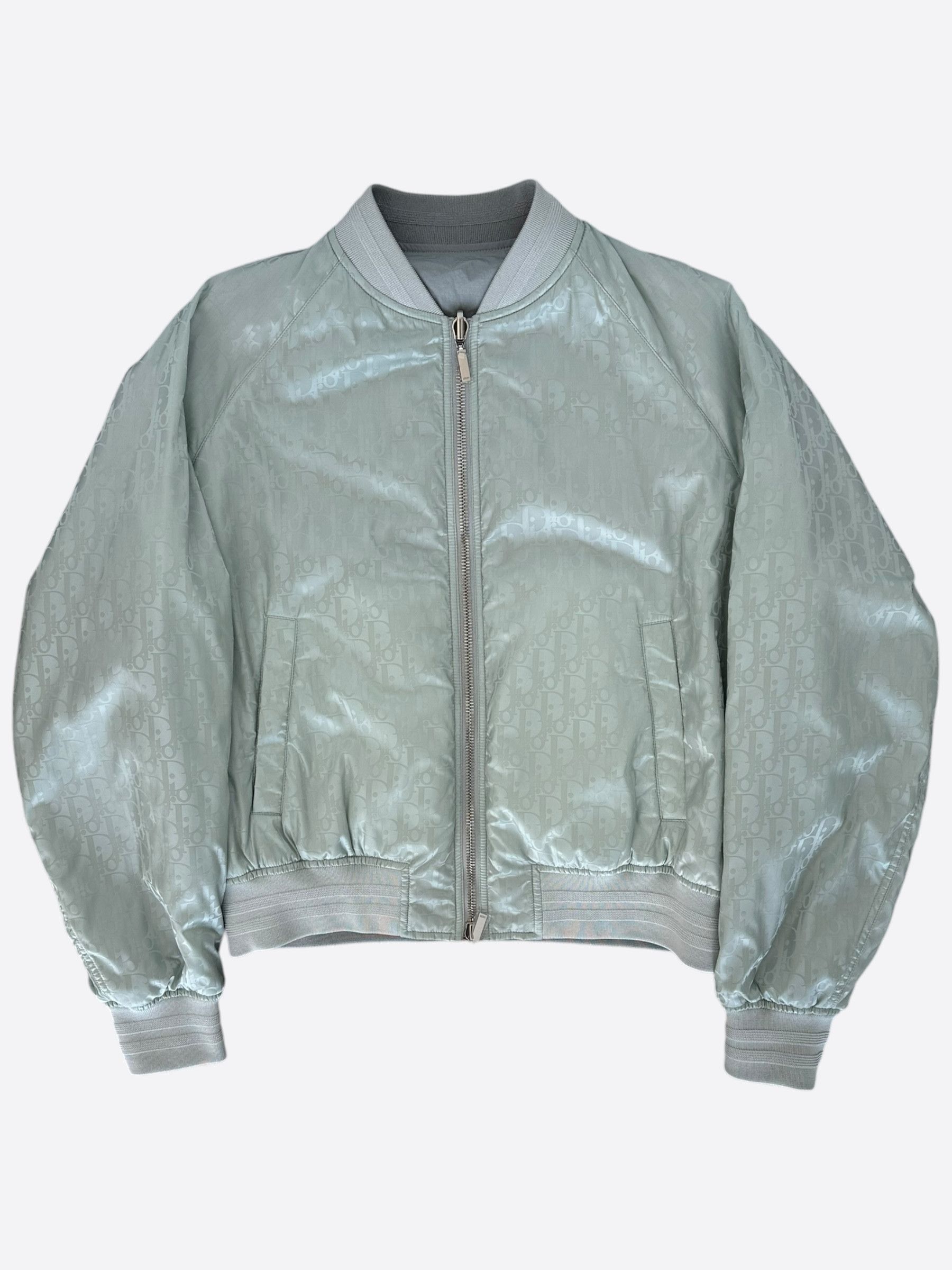 Dior Dior Silver Oblique Reversible Bomber Jacket Size US XXL / EU 58 / 5 - 1 Thumbnail
