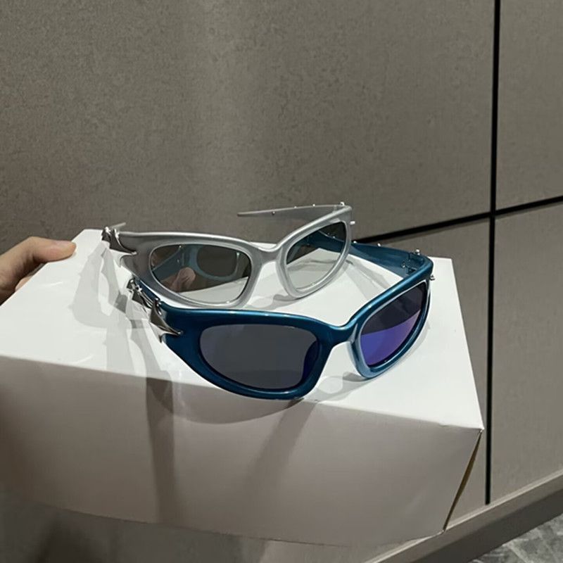 Electric Visual Vintage Street ins style custom avant-garde sunglasses Size ONE SIZE - 6 Thumbnail
