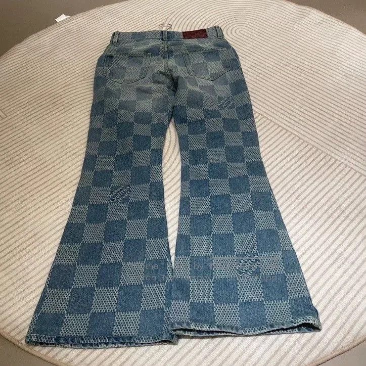 Louis Vuitton LV Checkerboard Flared Jeans Size 26. Size 26" / US 2 / IT 38 - 1 Thumbnail