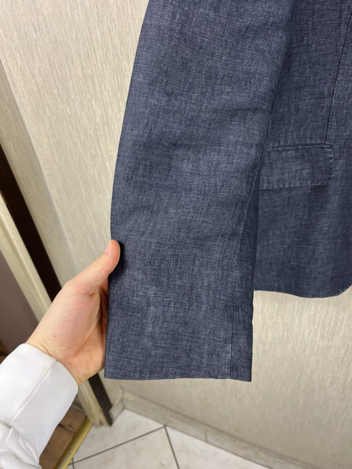 Designer × Hugo Boss Hugo Boss Solbiati 100% linen blazer jacket Ferner Jacobsen Size US S / EU 44-46 / 1 - 8 Thumbnail