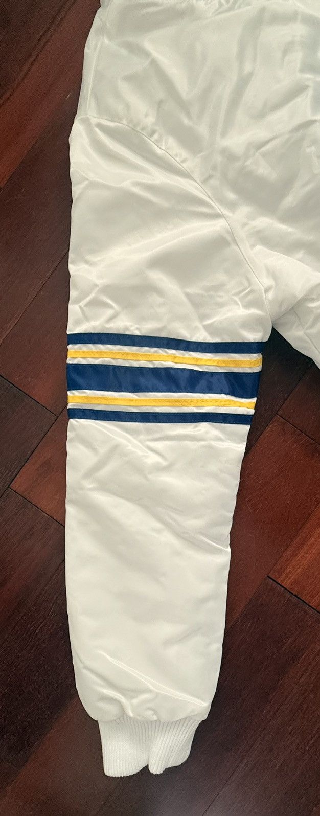 Starter Vintage STARTER Los Angeles Rams Satin Full Snap Jacket Size US XXL / EU 58 / 5 - 8 Thumbnail