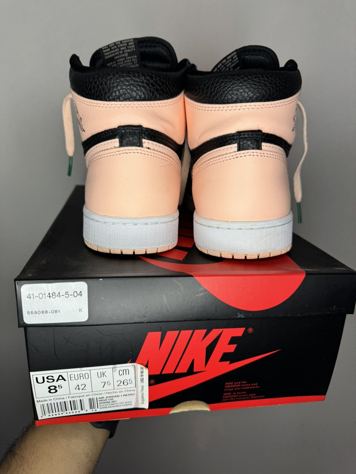 Jordan Brand × Nike Air Jordan 1 high Crimson tint Size US 8.5 / EU 41-42 - 6 Thumbnail