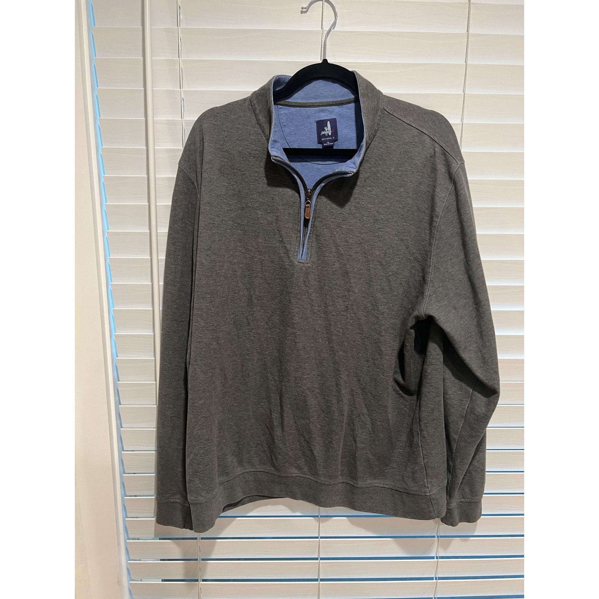 johnnie-O Johnnie-O Cotton 1/4 Zip Pullover - Size XL Size US XL / EU 56 / 4 - 1 Thumbnail