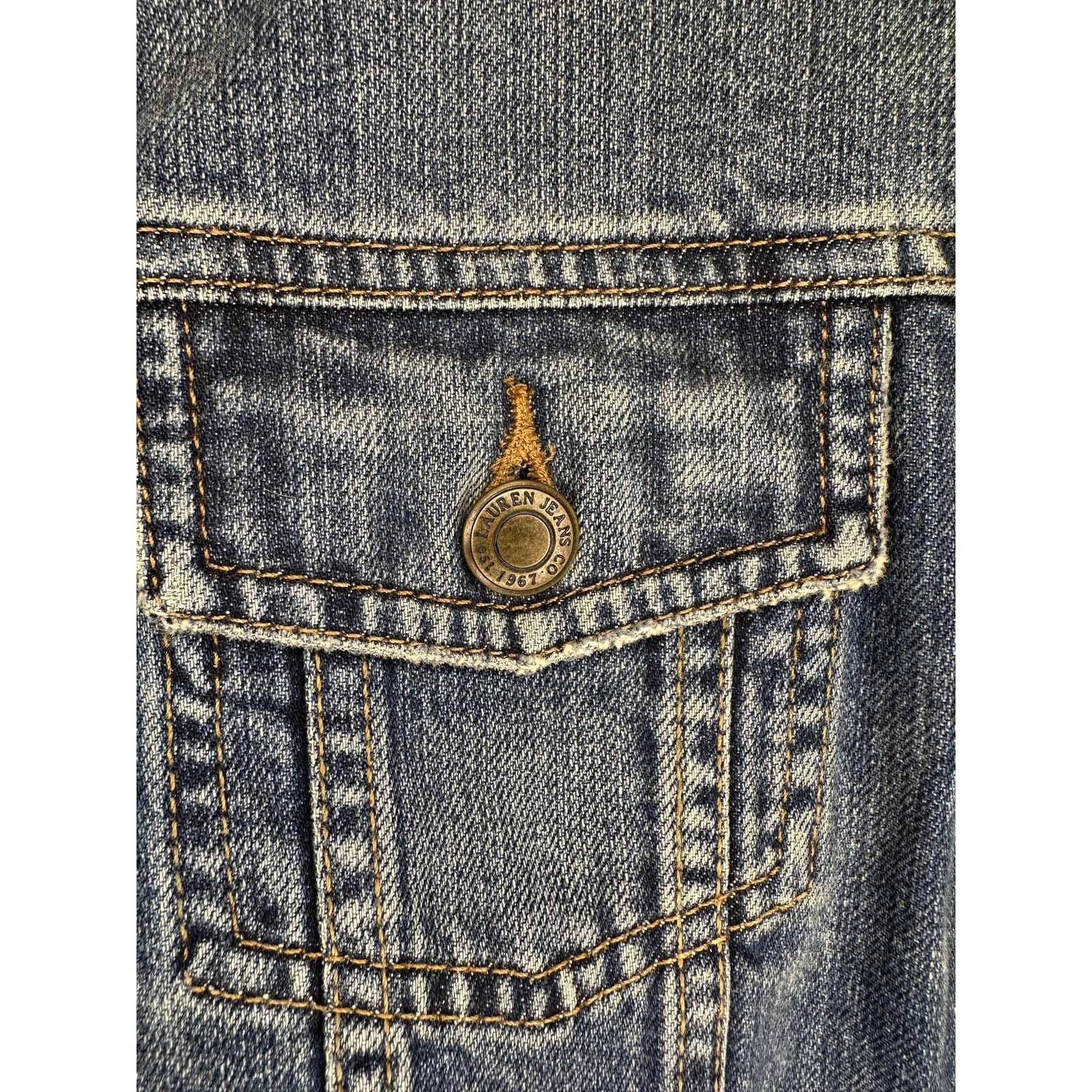 Ralph Lauren Lauren Jeans Co. Ralph Lauren Denim Jean Jacket Blue Women P Size S / US 4 / IT 40 - 5 Thumbnail