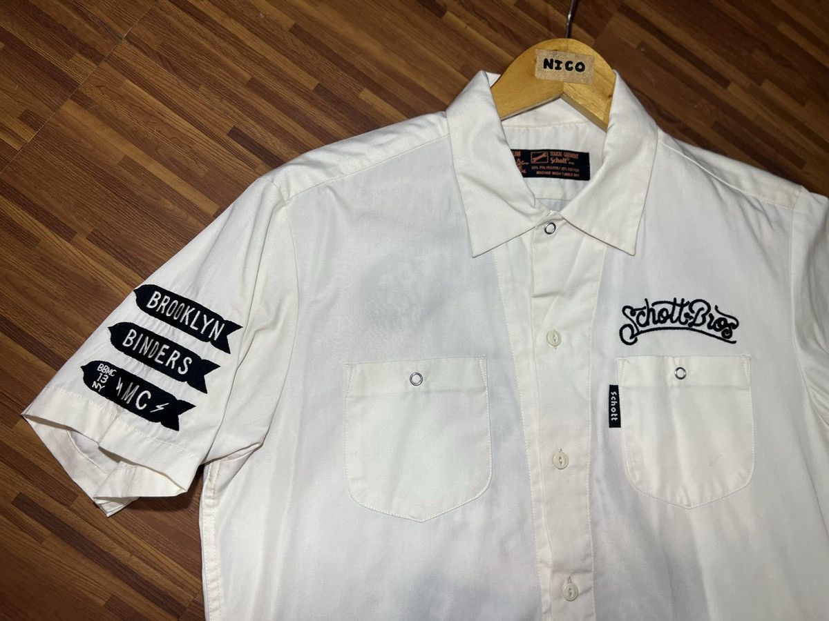Schott Schott Brooklyn Binders Motorcycle “Ivory” Polo Short Sleeve Size US M / EU 48-50 / 2 - 7 Thumbnail