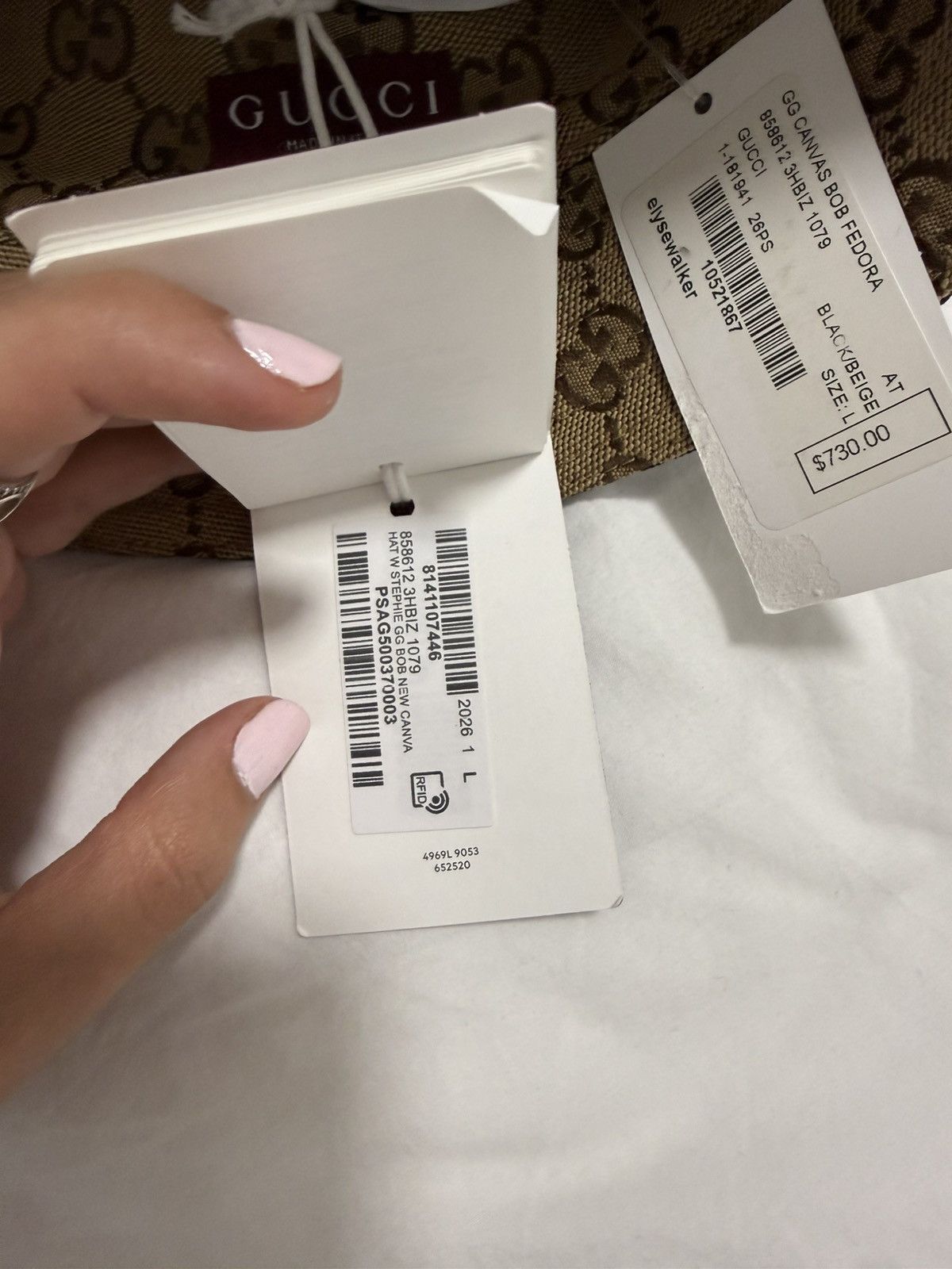 Gucci Gucci Reversible GG Canvas Bucket Hat Size ONE SIZE - 9 Thumbnail