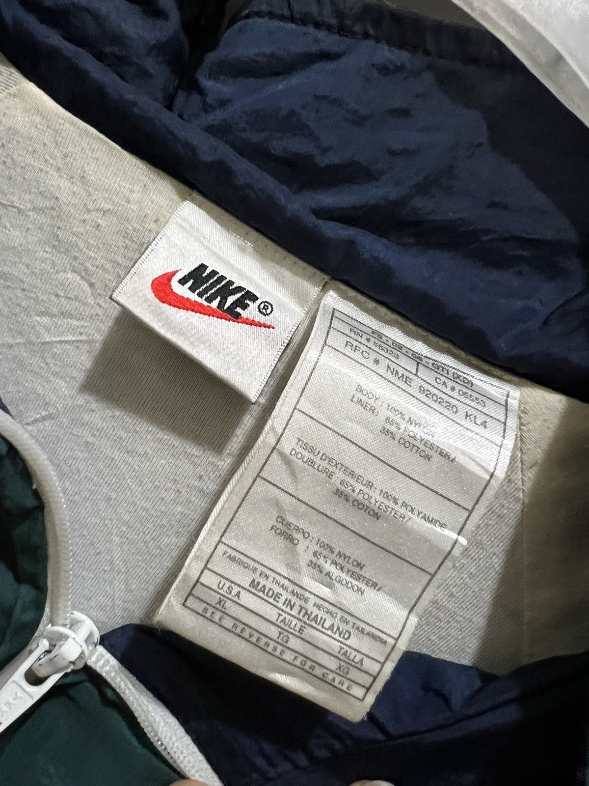 Nike × Nike ACG × Vintage vintage 90s nike big swoosh logo colour block track jacket Size US XL / EU 56 / 4 - 8 Thumbnail