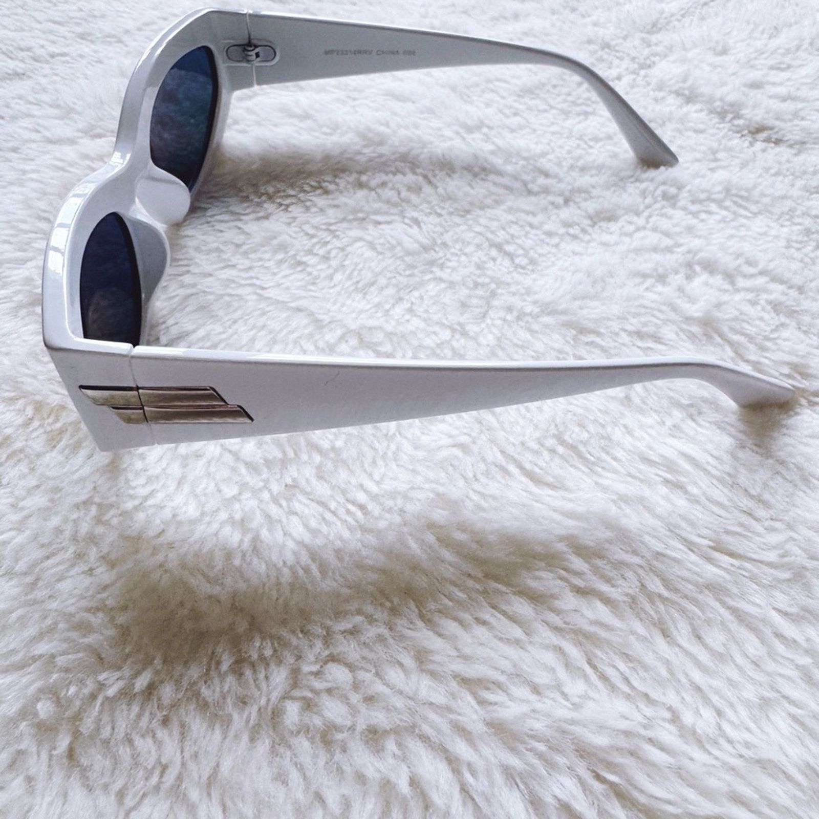 Other Francis Mirrored Orange with White Rim Sunglasses Size ONE SIZE - 9 Thumbnail