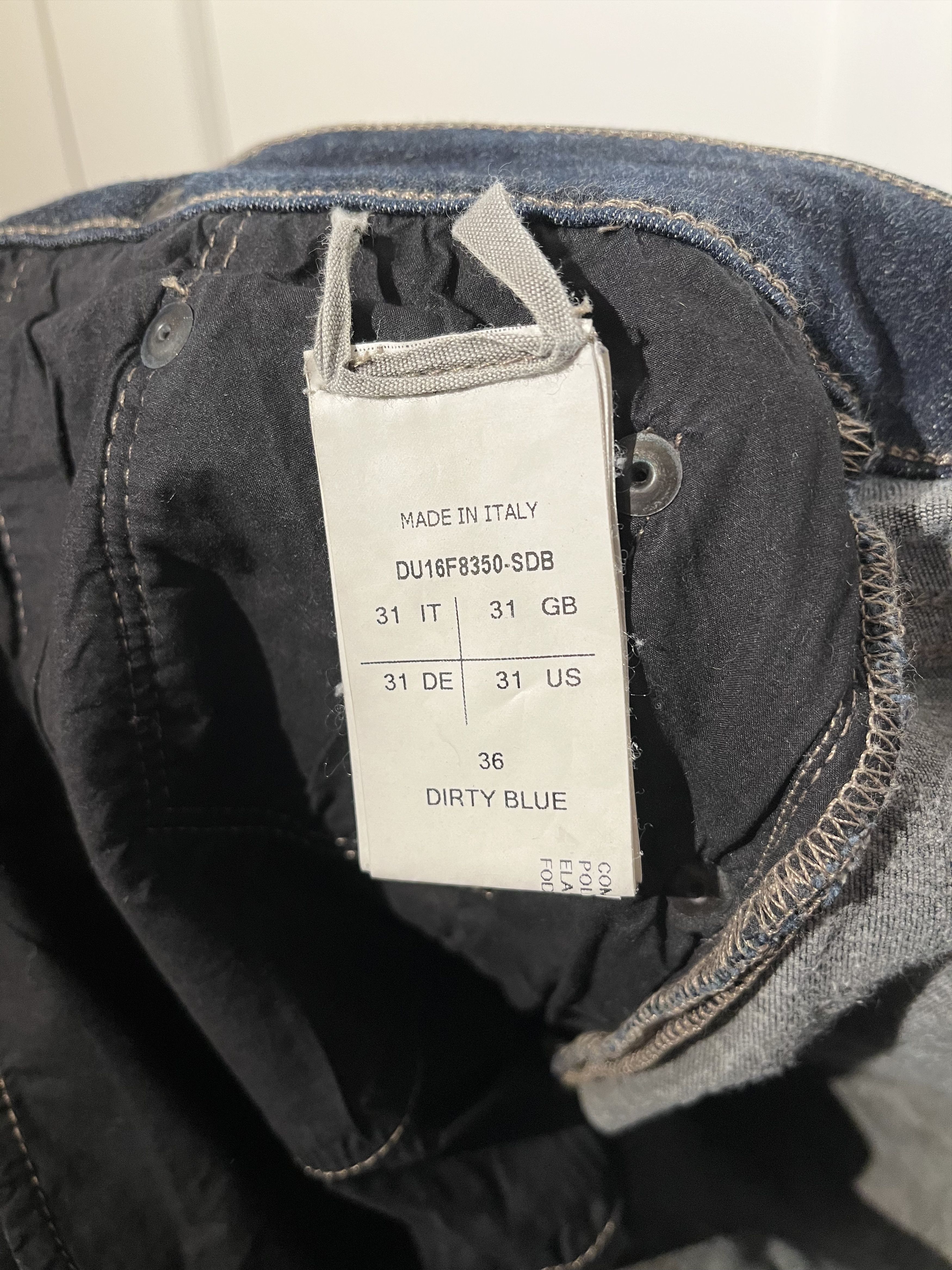 Rick Owens Drkshdw Detroit Cut Denim in Dark Blue / Navy / DU16F8350-SBD Size US 31 - 5 Thumbnail