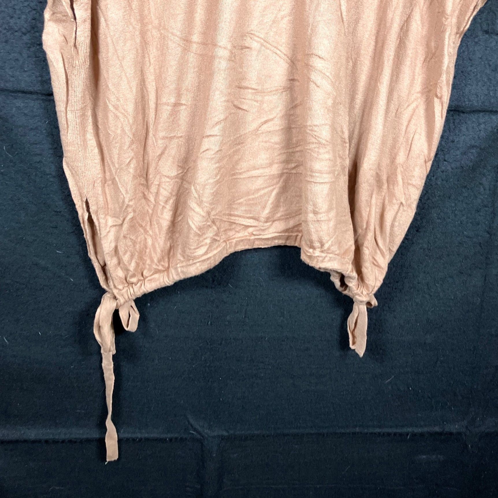 Banana Republic Banana Republic Womens Sweater Brown Cap Sleeve Crew Neck Tie Sides Stretch XL Size XL / US 12-14 / IT 48-50 - 3 Thumbnail