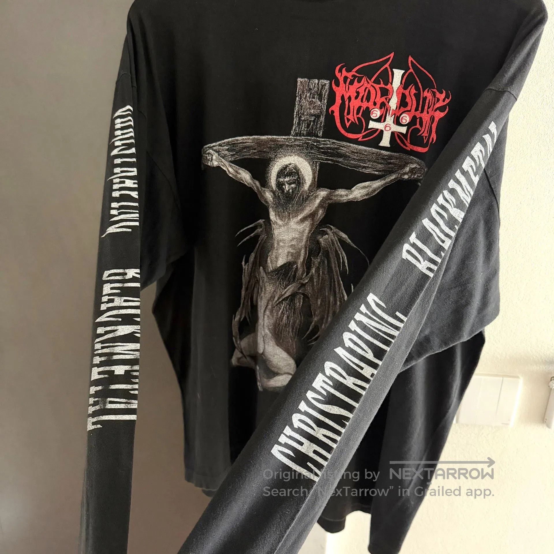 Vintage Vintage Marduk 90s Band Longsleeve. Size US M / EU 48-50 / 2 - 4 Thumbnail