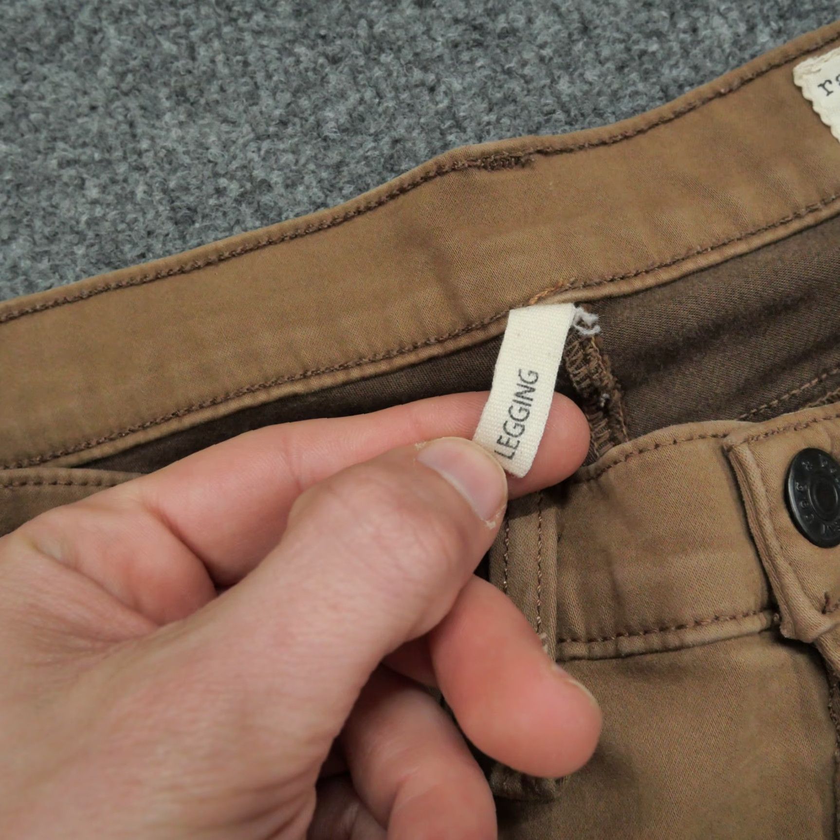 Rag & Bone Rag & Bone Pants Womens 27 Brown Leggings Slim Cropped 30in Inseam Womens Size 27" / US 4 / IT 40 - 5 Thumbnail