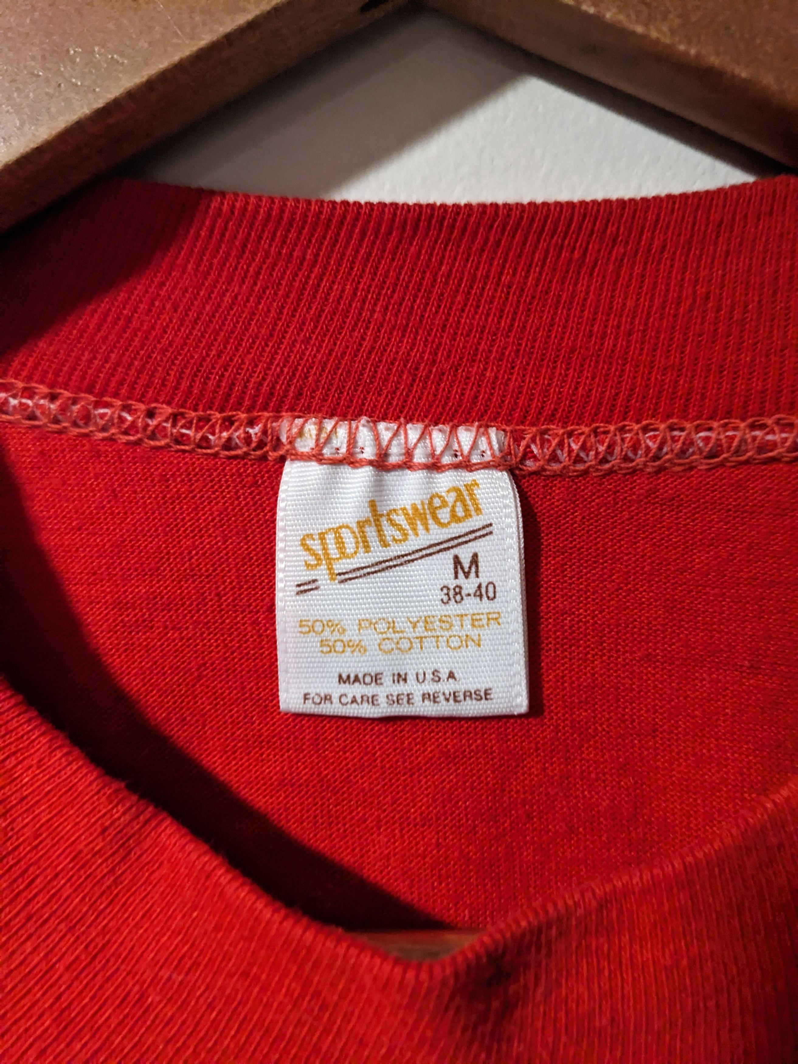 Jerzees × Vintage Vintage 80s Creek Ranch Cow Animal Farm Red Medium T-Shirt Size US M / EU 48-50 / 2 - 3 Thumbnail