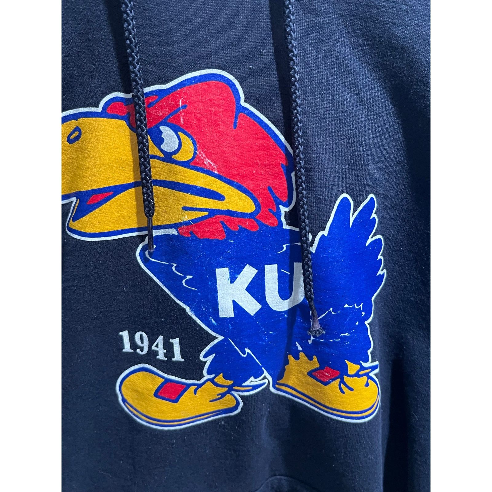 Champion Champion KU Jayhawks Hoodie Women Kansas Pullover Sweatshirt Size M / US 6-8 / IT 42-44 - 6 Thumbnail