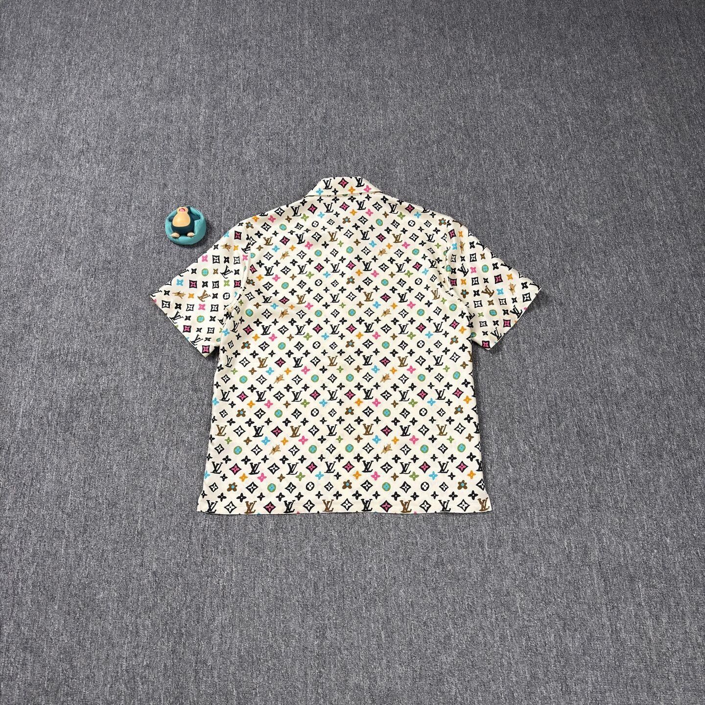 Louis Vuitton LV Tyler ivory all-over print short-sleeve shirt M Size US M / EU 48-50 / 2 - 2 Thumbnail