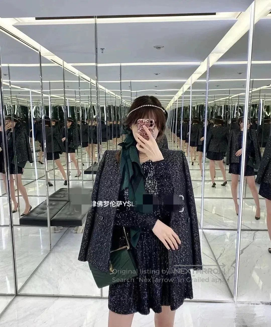 Saint Laurent Paris Saint Laurent SLP Sequined Blazer. Size S / US 4 / IT 40 - 8 Thumbnail