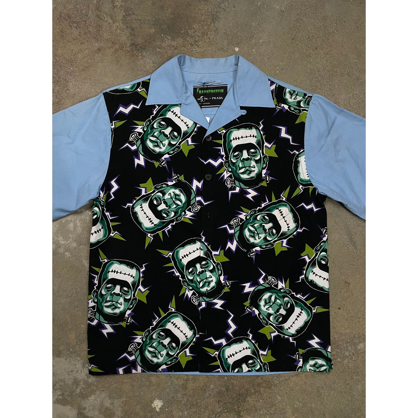 Prada Prada Frankenstein Button Up Double Panel XS Used Size US XS / EU 42 / 0 - 1 Thumbnail
