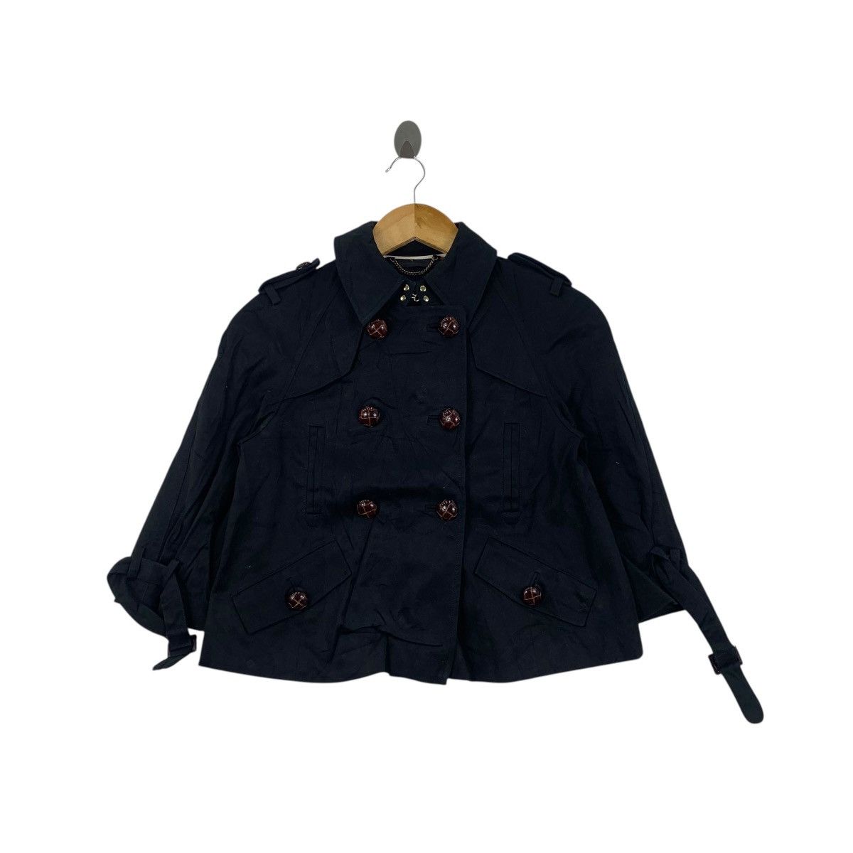 Banana Republic Vintage BANANA REPUBLIC AOP Lining Peacoat Pea Coat Jacket Size XS / US 0-2 / IT 36-38 - 1 Thumbnail