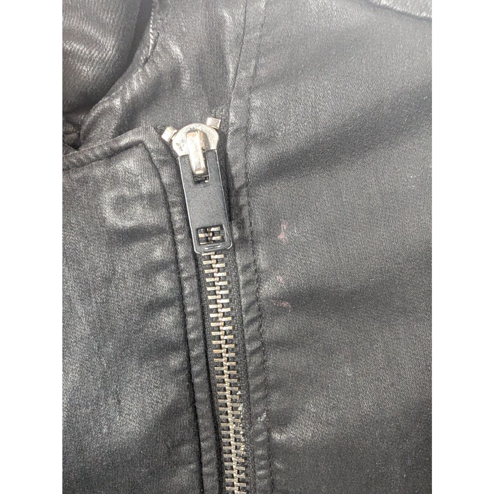 Diesel VINTAGE Diesel Kerbi Black Zip Up Coated Faux Leather Moto Biker Jacket Women's XS Size XS / US 0-2 / IT 36-38 - 6 Thumbnail