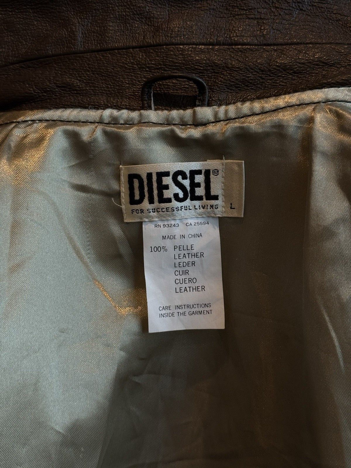 Diesel Vintage Diesel Leather Jacket Trench Blazer 2000s Y2K Men’s Size US L / EU 52-54 / 3 - 11 Thumbnail