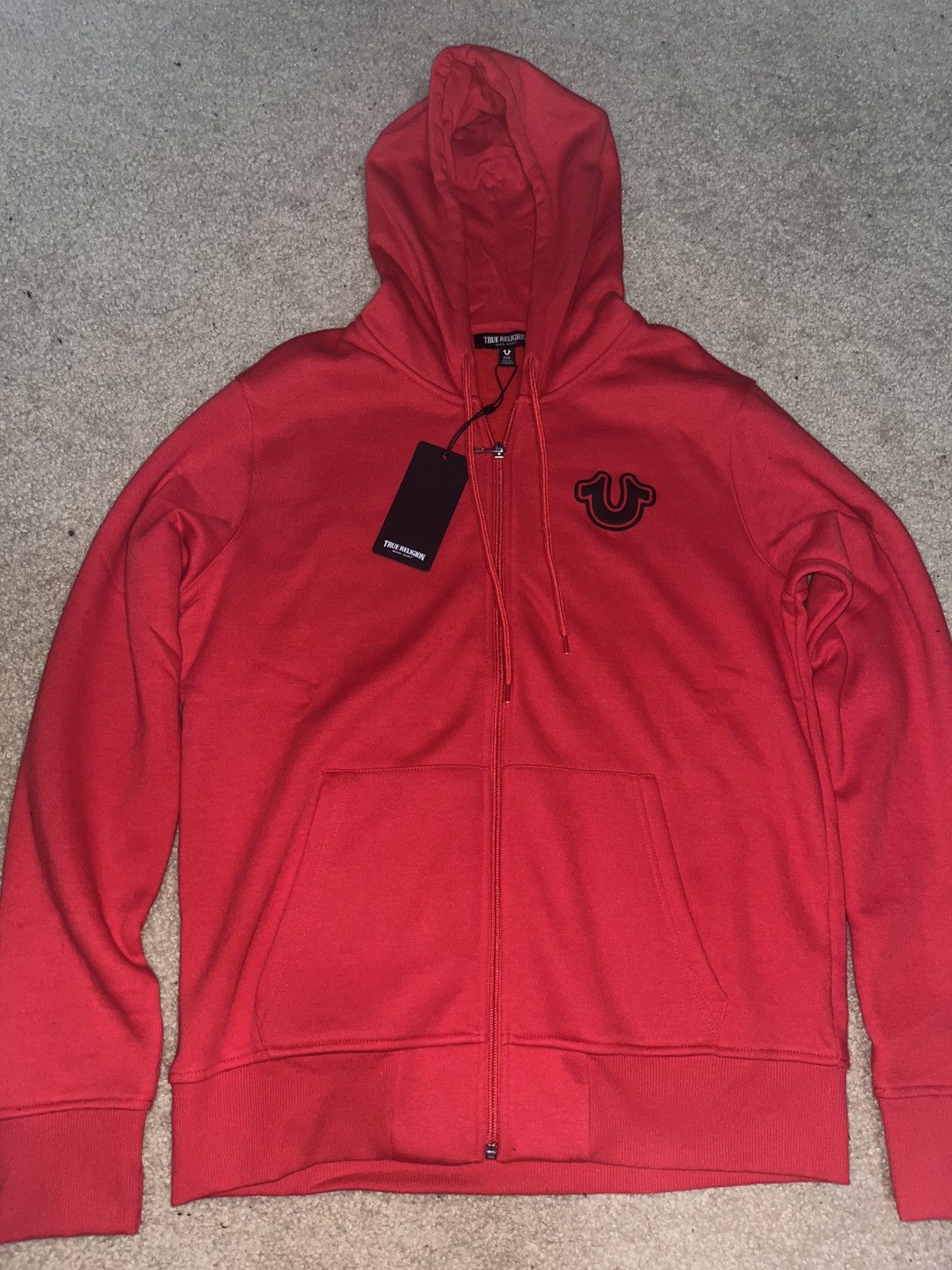True Religion True Religion Y2k Men’s Red Zip-Up Hoodie Medium Size US L / EU 52-54 / 3 - 1 Thumbnail