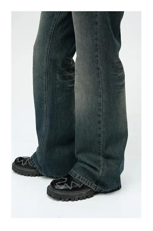 Other Vintage straight washed distressed flared jeans Size US 32 / EU 48 - 5 Thumbnail
