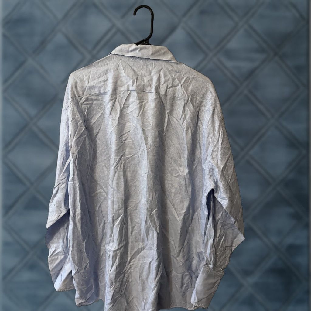 Jos. A. Bank Jos. A. Bank Signature Mens Plaid Long Sleeve Button Down Shirt 16.5-3 Blue Cotton Tailored Fit Button-Up Casual Business Travel Mens Size US XL / EU 56 / 4 - 1 Thumbnail