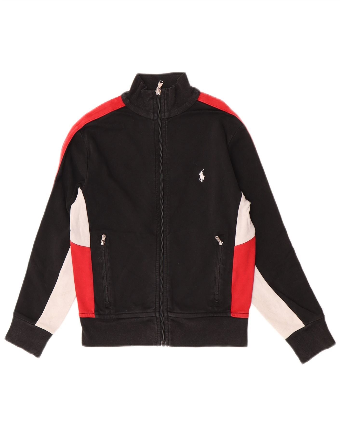 Polo Ralph Lauren Boys Tracksuit Top Jacket 7-8 Years Small Black Size S / US 4 / IT 40 - 1 Thumbnail