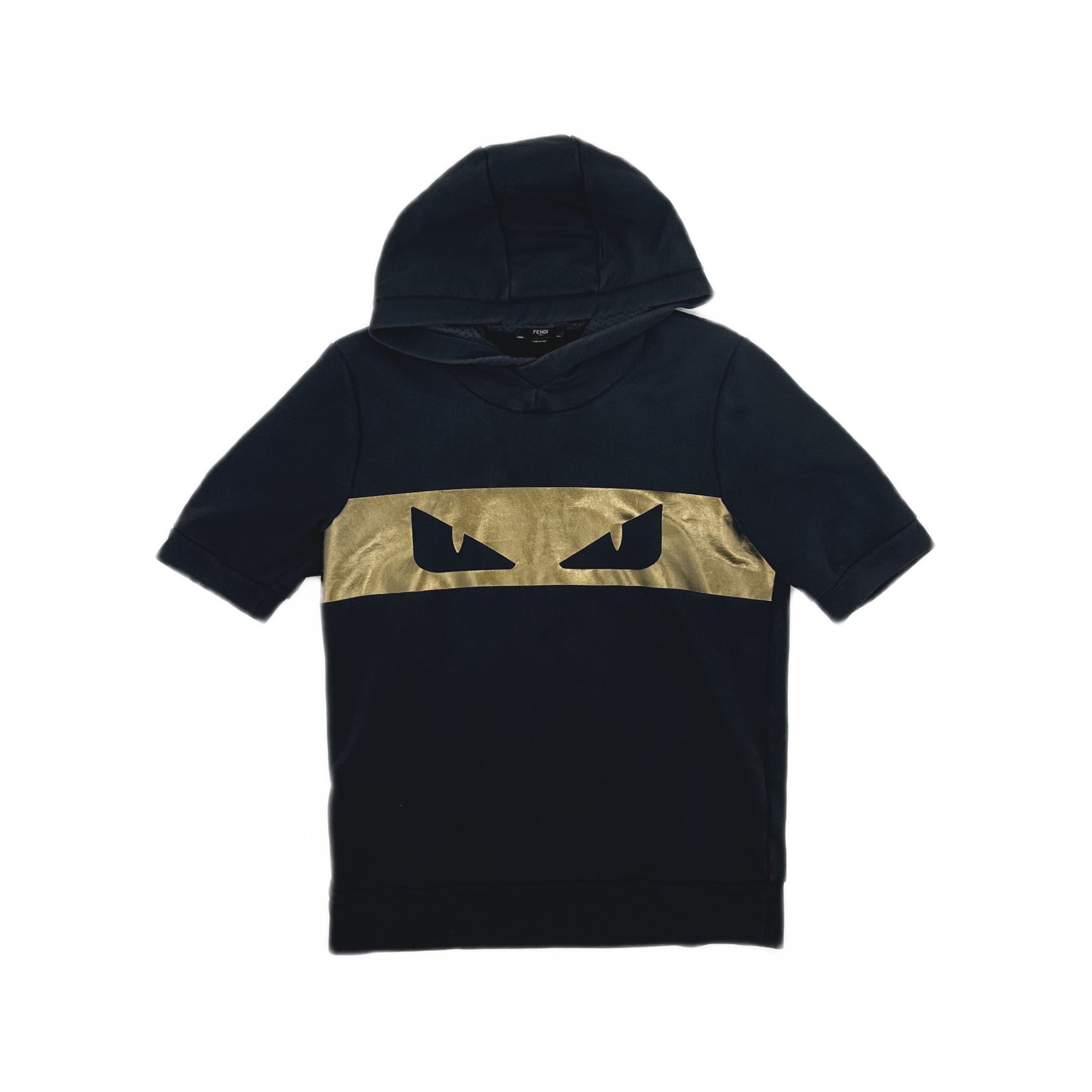 Fendi Fendi Gold Monster Eyes Short Sleeve Hoodie US S Size US S / EU 44-46 / 1 - 1 Thumbnail