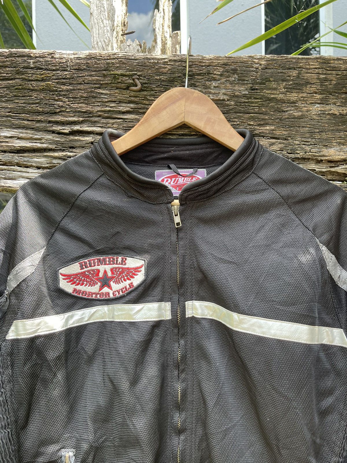 Vintage The Rumble Mesh Motorcycle Jacket California State Design Size US M / EU 48-50 / 2 - 11 Thumbnail