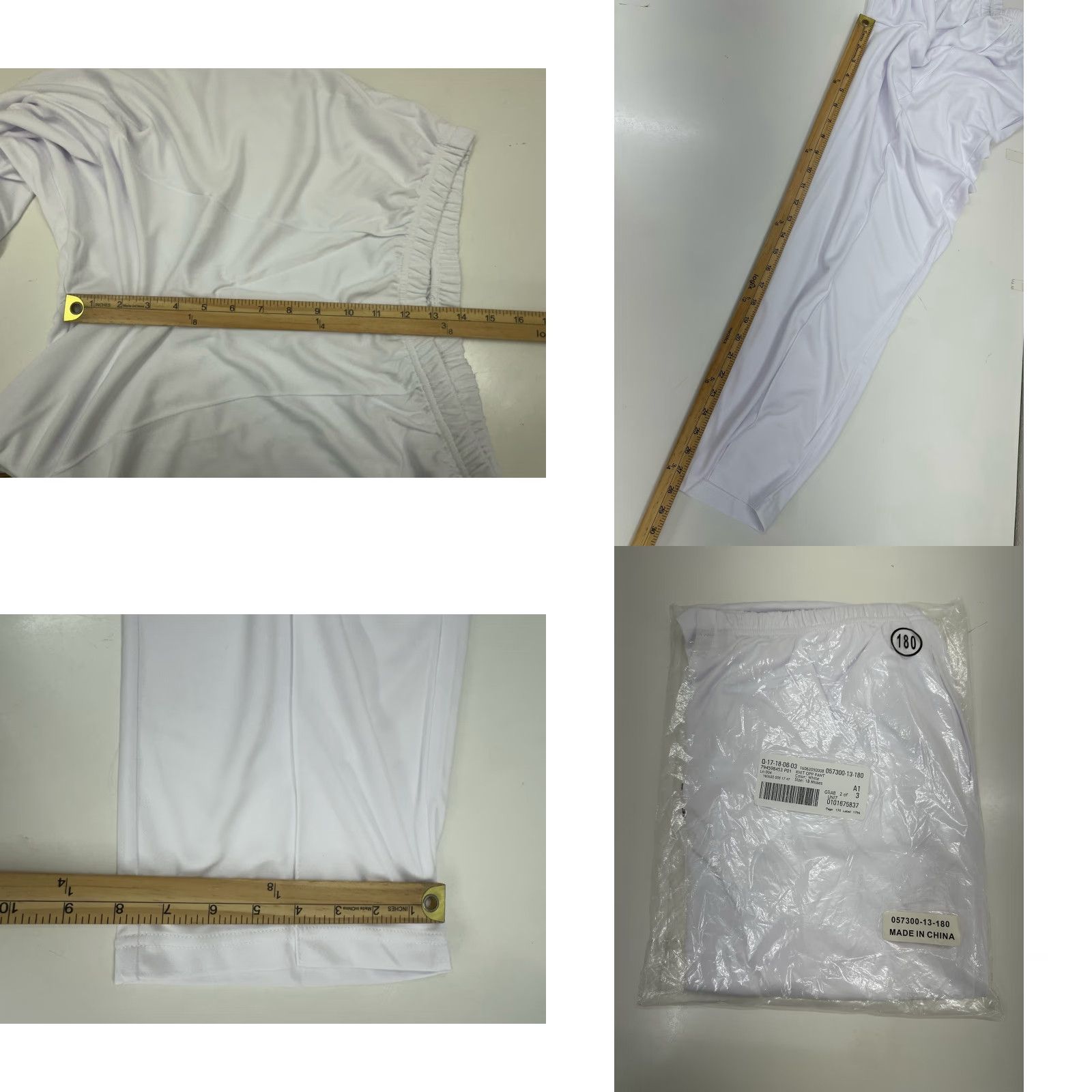 Vintage Anthony Richards Women's Pants Size 18 White Elastic Waist Knit OPP Pant Adult Plus Regular Straight 28 Inseam City Size 40" / US 18 - 8 Thumbnail
