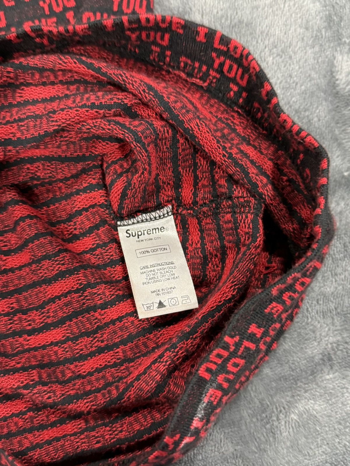 Supreme Supreme I Love You Jacquard Long Sleeve Shirt Size US M / EU 48-50 / 2 - 5 Thumbnail