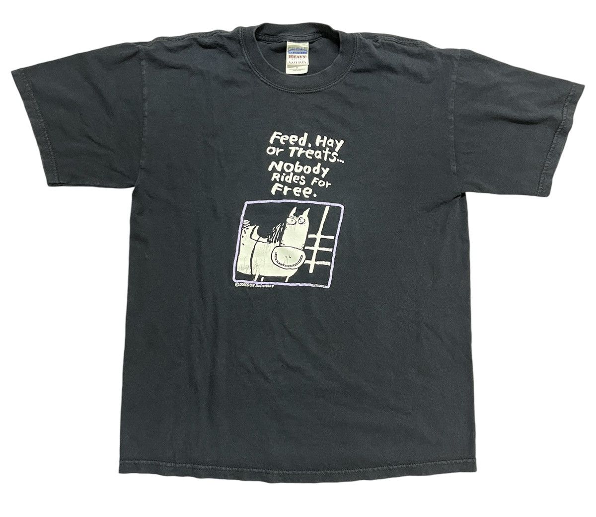 Vintage Vintage Art Humor Horse T Shirt Size US S / EU 44-46 / 1 - 1 Thumbnail