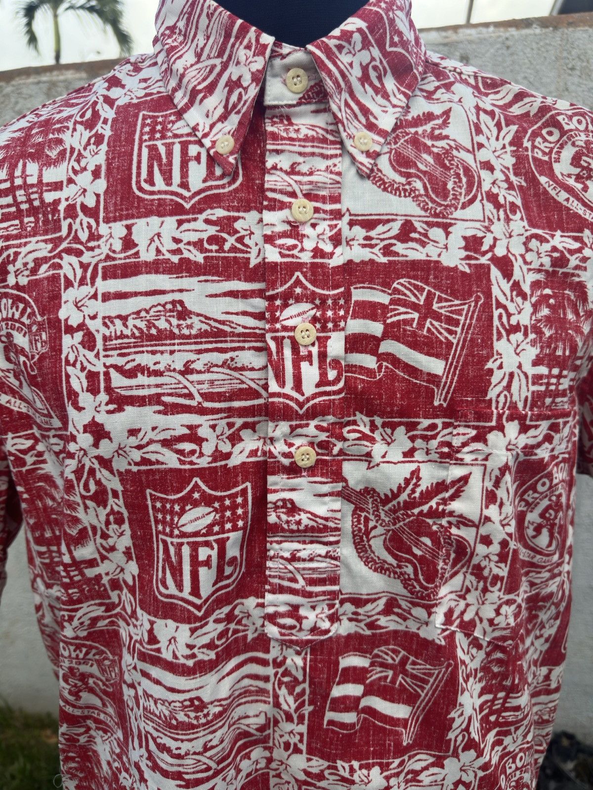 Reyn Spooner Reyn Spooner Hawaiian XL NFL Vintage 2001 Pro Bowl Men's L Size US L / EU 52-54 / 3 - 3 Thumbnail