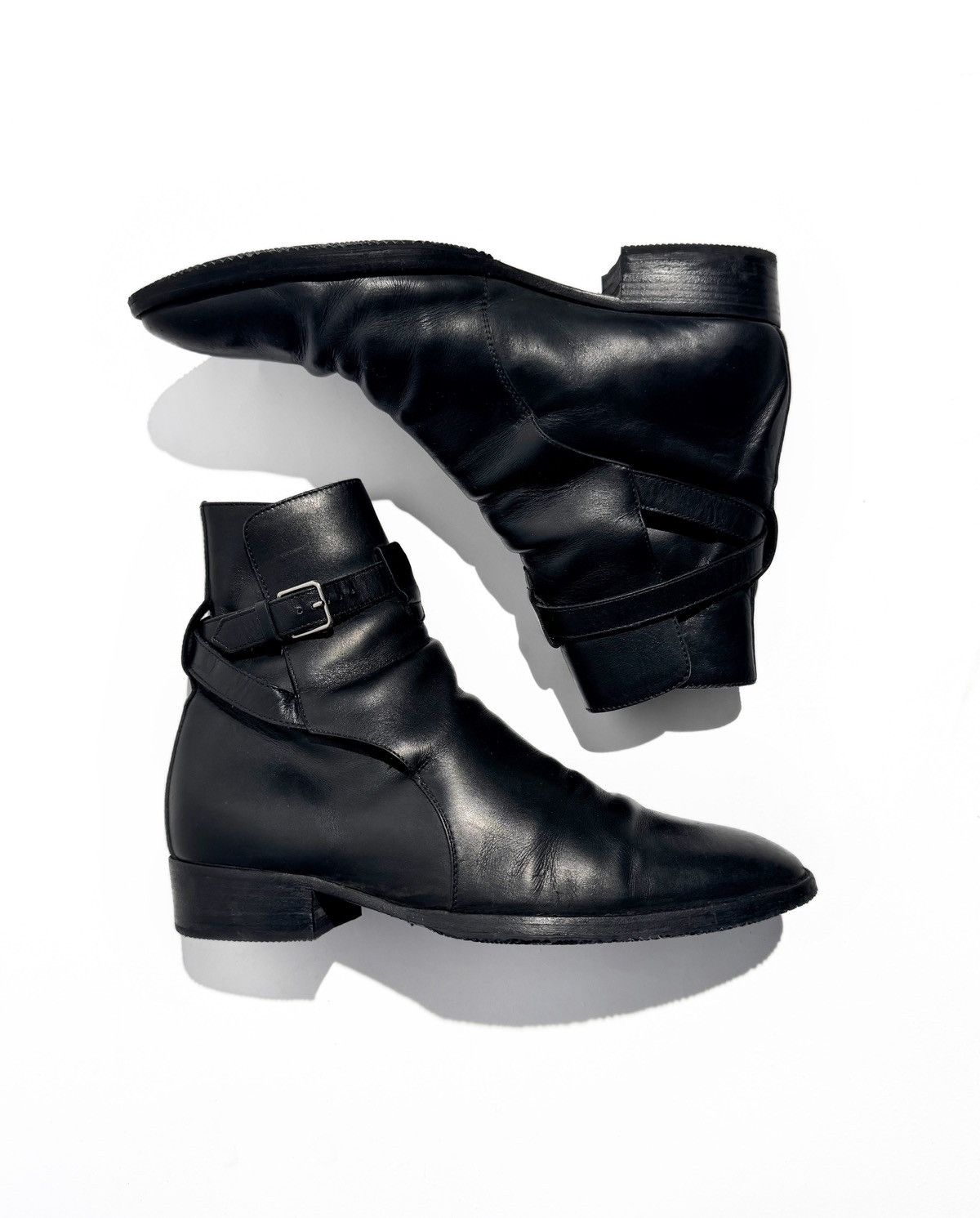 Saint Laurent Paris FW16 Saint Laurent Black Leather Jodhpur Ankle Boots Size US 6.5 / EU 39-40 - 2 Thumbnail