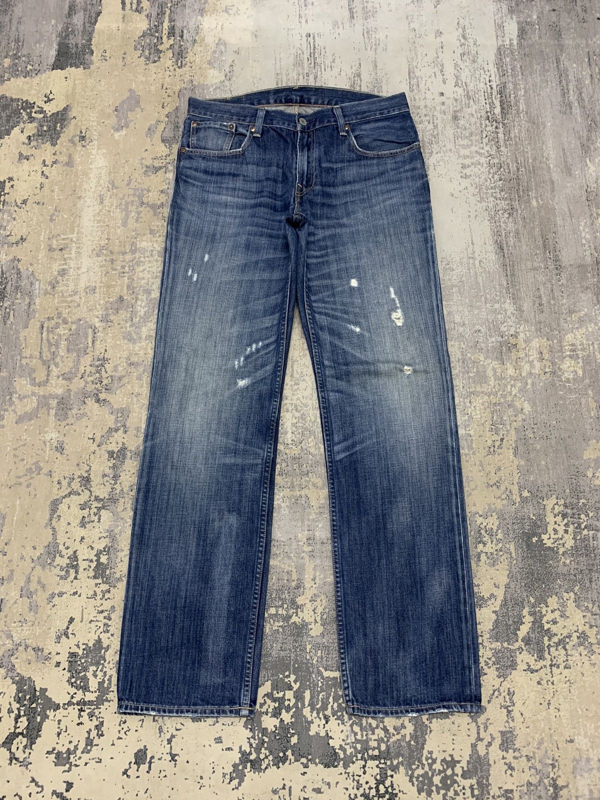 Levi's Vintage Levi's 502 Distressed Straight Jeans Size US 33 - 2 Thumbnail