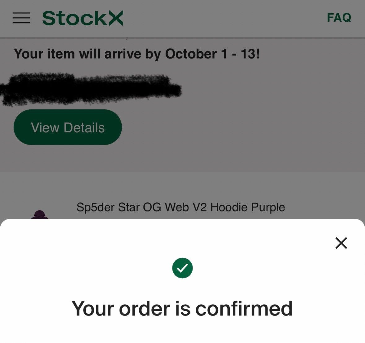 Sp5der PURPLE STAR OG WEB V2 HOODIE Size US S / EU 44-46 / 1 - 7 Thumbnail
